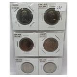 RCM CANADA 50 CENT PIECES COLLECTOR LOT OF 6 PCS