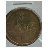 CANADA NAVY 2010 AND 2007 DOLLAR COINS 2 PCS GEM