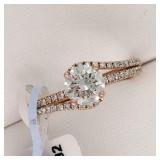14K ROSE GOLD LAB CREATED DIAMOND (0.72CT,VS1,E)