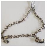 SILVER RHODIUM PLATED DIAMOND  BRACELET (~LENGTH