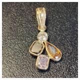 14K YELLOW GOLD NATURAL FANCY COLOR