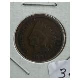 UNITED STATES INDIAN HEAD CENT 1891 ANTIQUE LOOKS