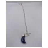 SUBTLE SODALITE CRESENT MOON / PENDANT / ENERGY