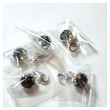 SILVER 5 PENDANTS  SET