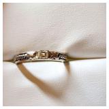 SILVER CUBIC ZIRCONIA  RING