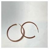 SILVER ROSE GOLD PLATED   EARRINGS