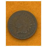 INDIAN HEAD PENNY UNITED STATES 1890 - NICE  DATE