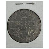 CANADA 1929 5 CENT (100% NICKEL) UNCIRCULATED ?