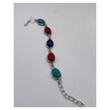 MAJESTIC MUTI-GEMSTONE BRACELET - 925 SILVER
