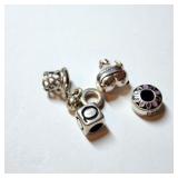 SILVER PANDORA STYLE BEADS  BEADS (~WEIGHT 8.9G)