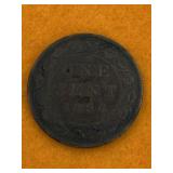 CANADA LARGE CENT   COIN 1896 - ANTIQUE NICE DATE