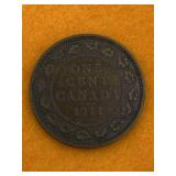 CANADA LARGE CENT   COIN 1911 - ANTIQUE NICE DATE
