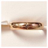 10K YELLOW GOLD DIAMOND(0.01CT)  RING (~SIZE