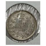 CANADA 1902 H EDWARD VII 5 CENT ***SILVER