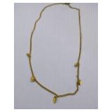 LE LEAVES NECKLACE VINTAGE FRENCH - LYONS FRANCE