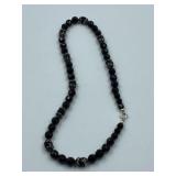 ASTOUNDING BOLD BLACK FACETED ROUND CRYSTAL