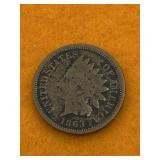 CIVIL WAR INDIAN HEAD PENNY UNITED STATES 1863  -