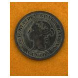 COOL CANADA LARGE CENT COIN 1888 - ANTIQUE NICE