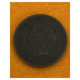 CANADA LARGE CENT COIN 1891 - ANTIQUE NICE DATE
