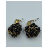 MICRO BEADED MONUMENTAL EARRINGS  - LYONS FRANCE