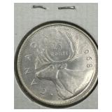 CANADA 1968 ***SILVER*** QUARTER  MINT PROOF LIKE