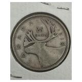 CANADA 1938 25 CENT***SILVER*** PRE WWII NICE