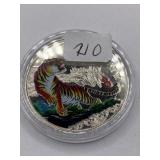 YEAR OF  THE TIGER CINA COMMEMORATIVE COLORED