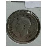 CANADA 1945 WWII + 1947 ***SILVER *** DIMES 2 PCS