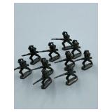 VINTAGE LEAD SOLDIERS 10 PCS TO COLLECT OR PAINT