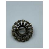 EUROPE ESTATE FIND ANTIQUE BROOCH NEEDS STONE /