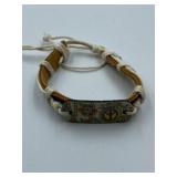 BOHO HIPPIE PEACE 60'S STYLIN LEATHER BRACELET -