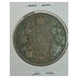 ANTIQUE 1920 CANADA 50 CENT***SILVER  92.5% ***