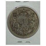 WWII CANADA 1944 50 CENT***SILVER*** COIN   -
