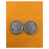 BUFFALO NICKELS UNITED STATES 2 PCS     - VG