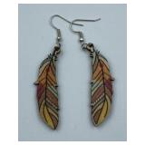 BOHO / TRIBAL DROP CARVED CARNIVAL HAND PAINTED