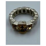 DEFINED AND DIFFERENT CRYSTAL RING SIZEABLE GEM