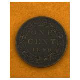 CANADA LARGE CENT COIN 1899 - ANTIQUE NICE DATE