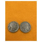 BUFFALO NICKELS UNITED STATES 2 PCS 1923 /1927