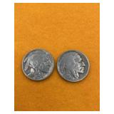 BUFFALO NICKELS UNITED STATES 2 PCS 1934 /1937