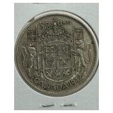 WWII CANADA 1942 50 CENT***SILVER*** COIN   -