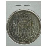 CANADA 1938 50 CENT***SILVER*** COIN PRE WW11 -