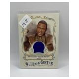 ALLEN AND GINTER RELIC CARD AUTHENTIC ANTHONY