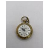 VINTIQUE LADIES POCKET WATCH - (MAY NEED BATTERY)