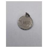 TINY TAURUS BULL PENDANT  ASTROLOGICAL PENDANT -