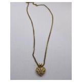 IMPRESSTIC HEART CHARM PENDANT ON CHAIN - LYONS