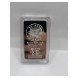 SILVER PLATED BULLION BAR - MINT