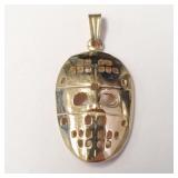 10K YELLOW GOLD 1.8G MASK   PENDANT