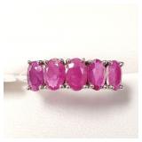 10K WHITE GOLD RUBY(3CT)  RING, MADE IN CANADA