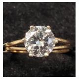 14K YELLOW GOLD LAB GROWN DIAMOND (1.24CT)  RING