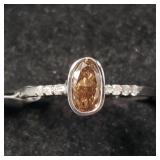 10K WHITE GOLD CHOCOLATE DIAMOND (0.62CT) WHITE